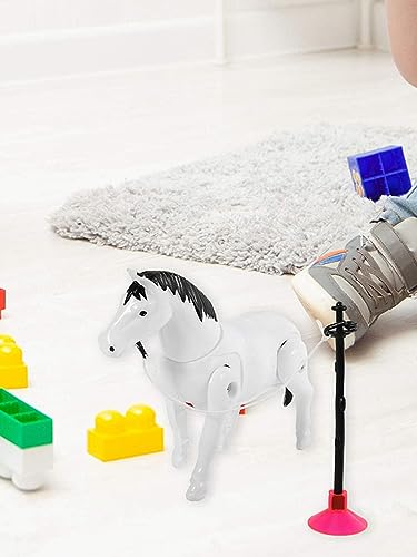 電気馬 玩具電気プラスチック 漫画馬 アクショントイ ぐるぐる回る 子供 子ども ストレス解消 パイルまわりサークルトイアクションフィギュア おもちゃ パイルサークルおもちゃ アラウンド (A)の特徴・詳細 画像