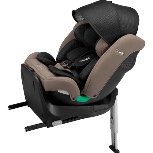 コンビ ISOFIX固定 回転式チャイルドシート 新生児~10才頃まで クルムーヴ ロング R129 エッグショック EA グレージュ 成長に合わせて長く使える360°ターンモデル 1
