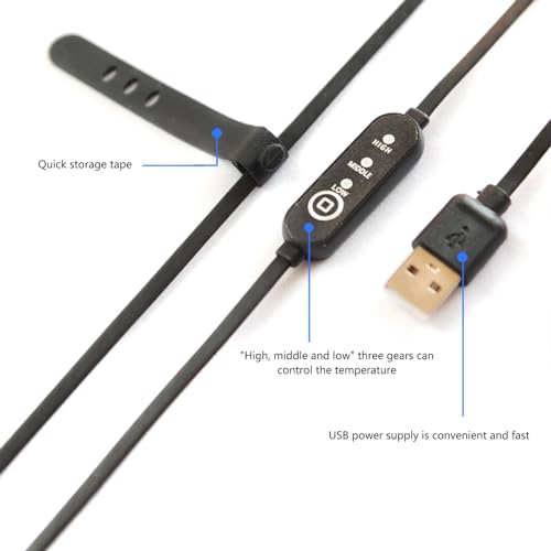 レンズウォーマー露ヒーターストリップ望遠鏡とカメラ用 3 ギア温度制御レンズウォーマー USB 露の特徴・詳細 画像