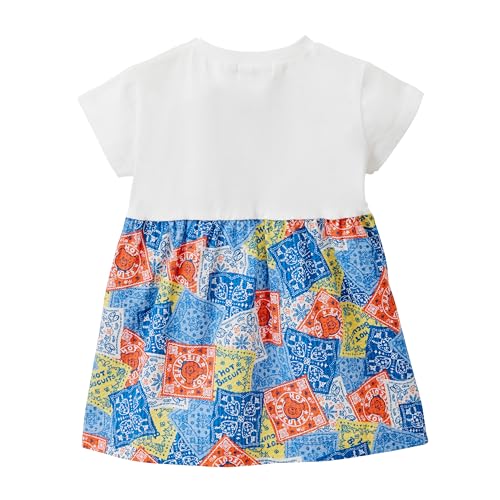 [MIKIHOUSE HOT BISCUITS] [ミキハウス ホットビスケッツ] 半袖 ワンピース 男の子 女の子 ベビー キッズ 子供服 白 120cm 72-1904-683の特徴・詳細 画像