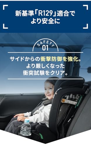 Nebio ネビオ【R129対応 15ヶ月から12歳 ロングユース 保温保冷ドリンクホルダー付き】ジュニアシート 長く使える 洗える シートベルト固定 取付簡単 3way チャイルドシート ポップピットF-R129の特徴・詳細 画像