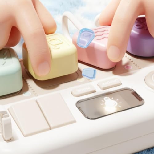 子供用ビジーボード モンテッソーリ 知育玩具 センソリーボード 指先訓練 知育ボード 電子コンポーネント 触覚視覚発達 挿抜練習 コード付きパーツ 角丸安全 コンパクト収納 室内遊びに適用 , 【电池款】多功能早教排插（中文彩盒）の詳細・まとめ 画像