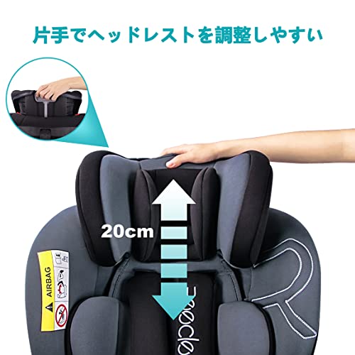 Reecle チャイルドシート 360° 回転式 新生児~12歳頃 (0~36kg) ISOFIX対応の詳細・まとめ 画像