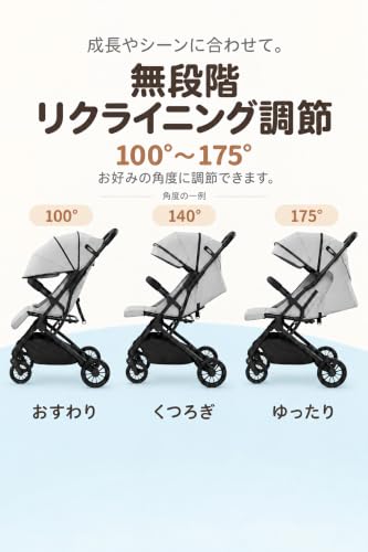 ZOOBLY ベビーカー B型 【2026年全新モデル】 折りたたみ 自立収納 新生児から 36ヵ月まで 軽量 コンパクト EN規格適合の特徴・詳細 画像