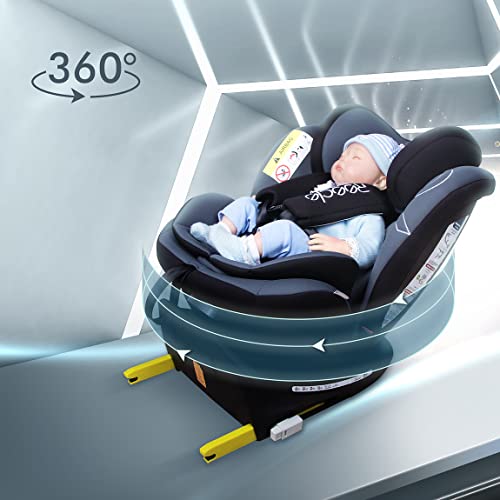 Reecle チャイルドシート 360° 回転式 新生児~12歳頃 (0~36kg) ISOFIX対応の特徴・詳細 画像