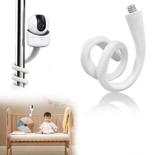 Gocheer ベビーモニターマウント 360°1/4ネジ穴18インチ 調整可能 工具不要 安全固定 ベビーベッド/ベビーカー/デスク対応 ほとんどのベビーモニターに適用可能 1