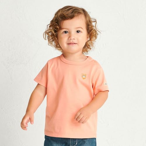 [ミキハウス ホットビスケッツ] 半袖 Ｔシャツ 男の子 女の子 ベビー キッズ 天竺 70-5210-683 オレンジ 90cmの特徴・詳細 画像