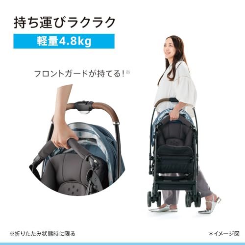 Aprica(アップリカ) A型ベビーカー ラクーナエアープラス 1か月～36か月まで 軽量 両対面 オート4輪 (グレー) 【2024年モデル】の詳細・まとめ 画像