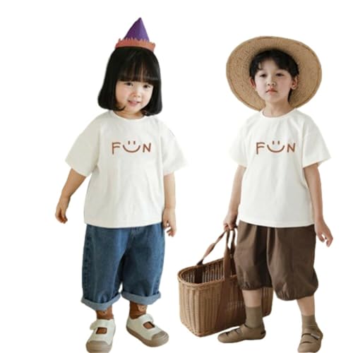 ペアルック 親子セット 親子ペアルック ブランド 親子 お揃い 親子 tシャツ 赤ちゃん 親子ペアルック 親子お揃いパジャマ 親子 おそろい パジャマ お揃い 親子 ジュタオピン 親子 親子tシャツ FBA-mka7661-WH-K-110 1