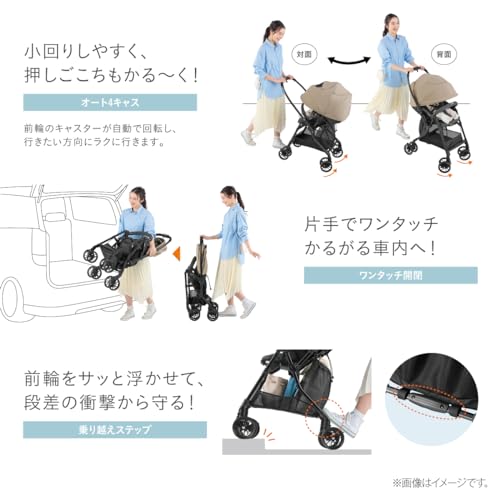 コンビ ベビーカー スゴカル エッグショック LA ライトベージュの詳細・まとめ 画像