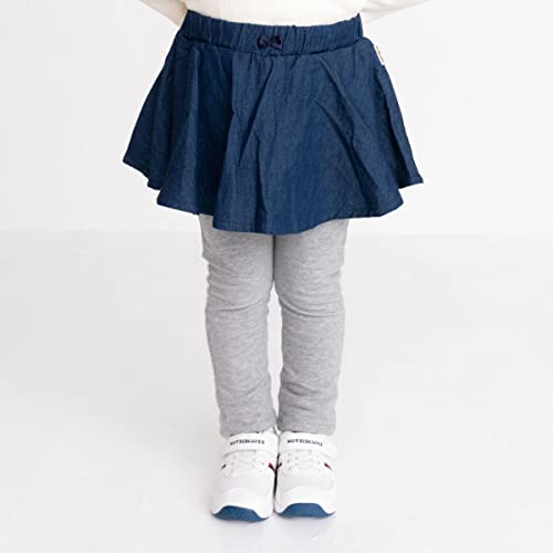 [MIKIHOUSE HOT BISCUITS] [ミキハウス ホットビスケッツ] スカート付パンツ 73-3205-570 110cm 紺×グレーの詳細・まとめ 画像