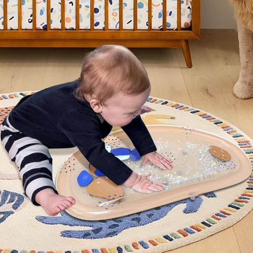 Alfombra Agua Bebé Tummy Time, Tapete Sensorial Inflable Juego Acuático Infantil, Actividad Estimulación Temprana Desarrollo Cognitivo Motricidad, Educativo Aprendizaje Visual Táctil, Diversióの詳細・まとめ 画像